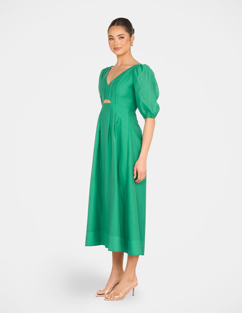 Gemma Puff Sleeve Midi Dress
